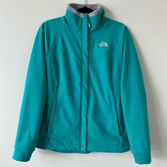 The North Face Teal Ruby Raschel Windwall Silken Fleece Lined Jacket - Picture 1 of 8